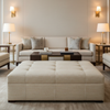 Azores - Azores Tekloom Performance Upholstered Ottoman | Architectural Fabrics