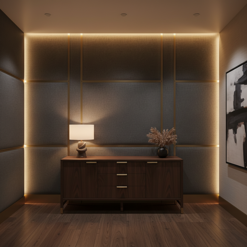 Parrot Cay - Night Upholstered Wall Panel | Architectural Fabrics