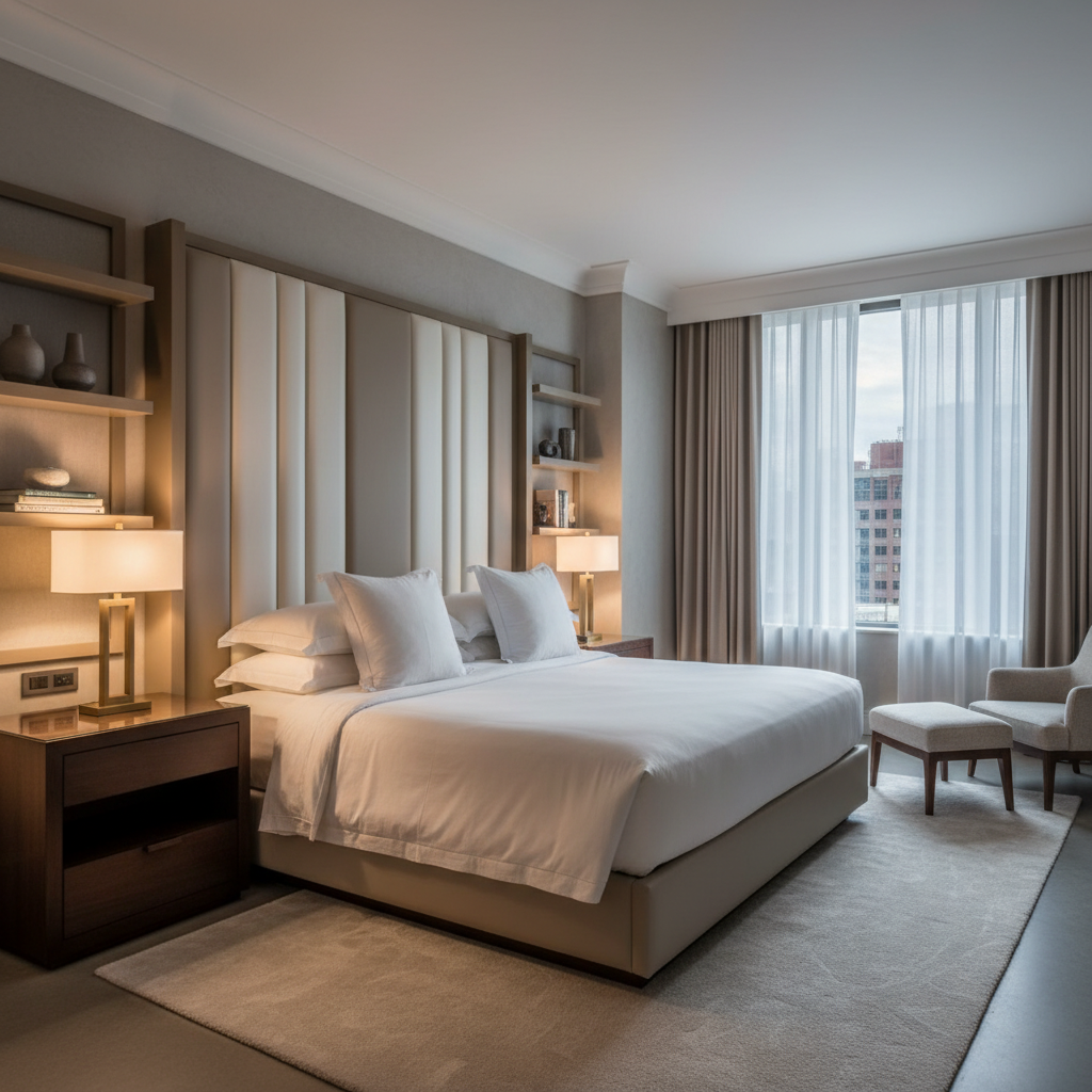 Stanley Linen Upholstered Headboard | Architectural Fabrics