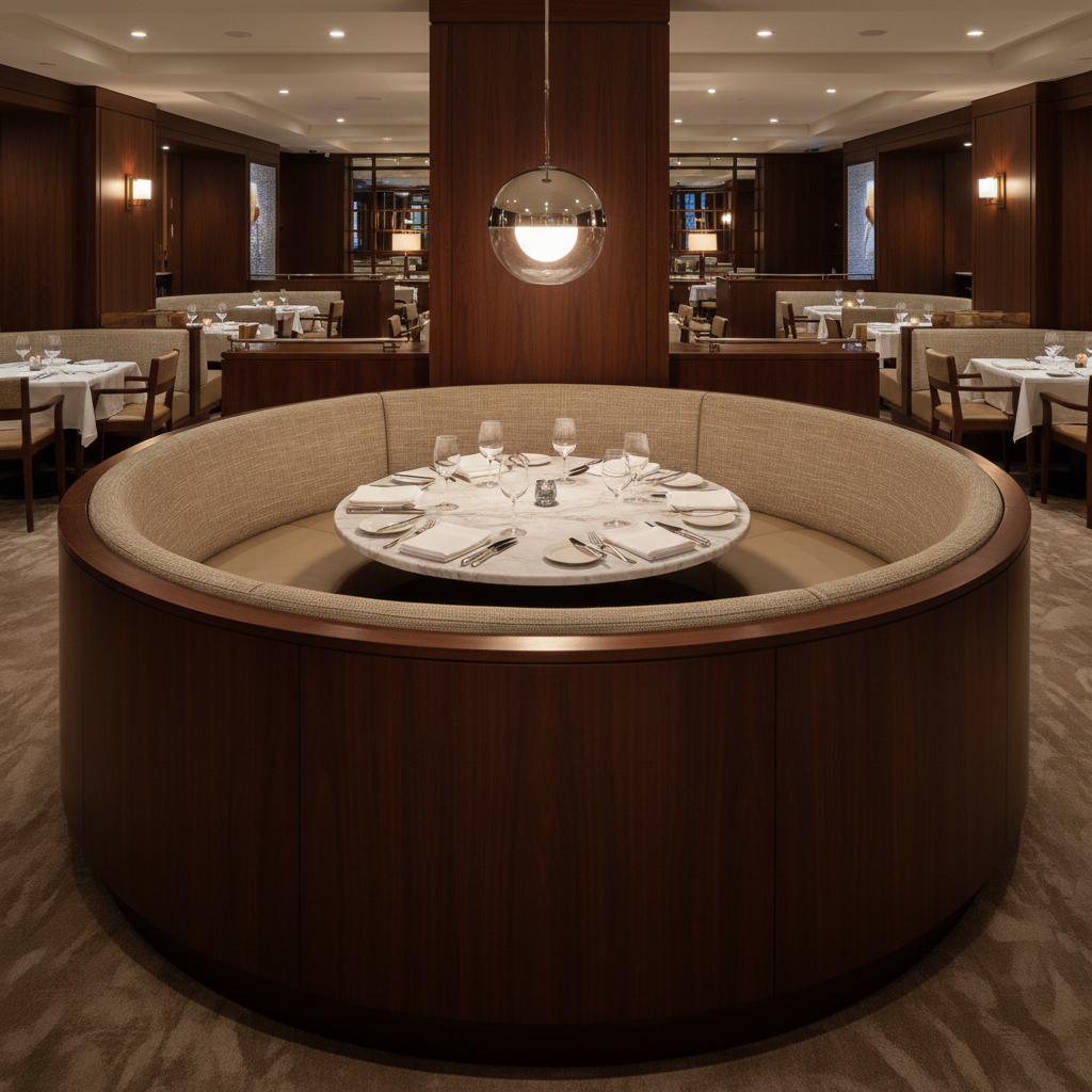 Rattan Bay - Hemp Upholstered Banquette | Architectural Fabrics