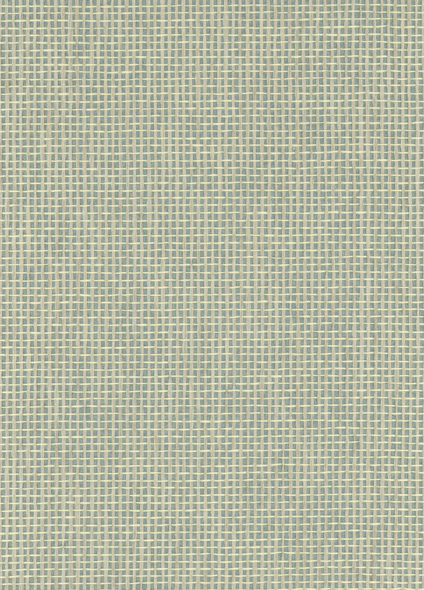 Amelia Island-Light Sky Blue Paper Weave Wallcovering | Phillipe Romano