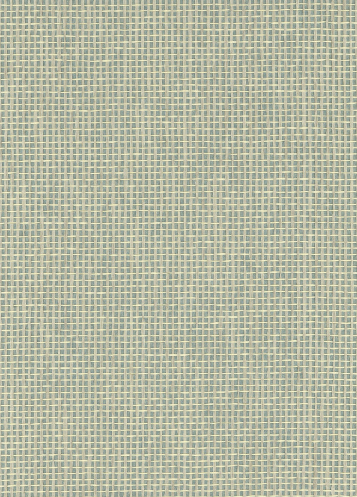 Amelia Island-Light Sky Blue Paper Weave Wallcovering | Phillipe Romano — PWV-500780
