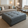 St. Barthelemy - Storm Upholstered Ottoman | Architectural Fabrics