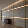 Manchioneel - Grigio Upholstered Wall Panel | Architectural Fabrics