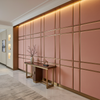Ultrasuede Rose-Quartz -  Light Pink Upholstered Wall Panel | Ultrasuede Upholstery