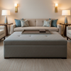 St. Barthelemy - Horizon Upholstered Ottoman | Architectural Fabrics
