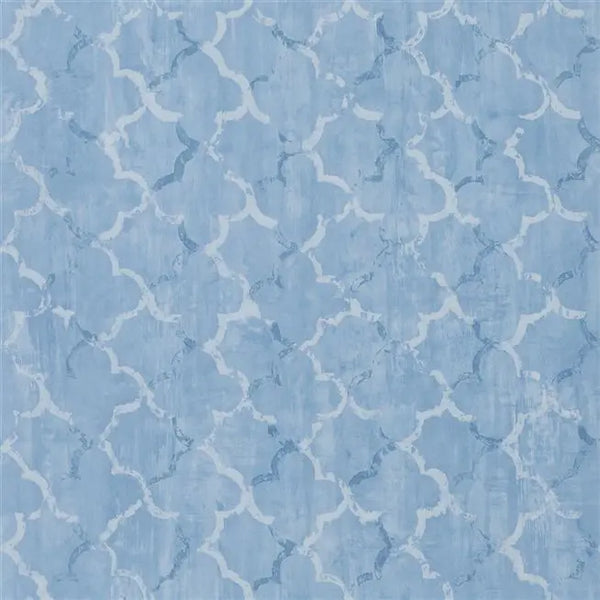 Chinese Trellis Cobalt Wallpaper | Designers Guild Europe