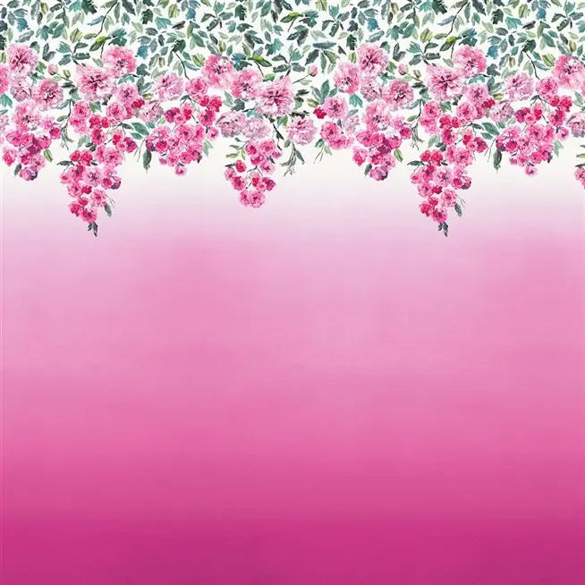 Trailing Rose Panel (5m) Peony Wallpaper | Designers Guild Europe