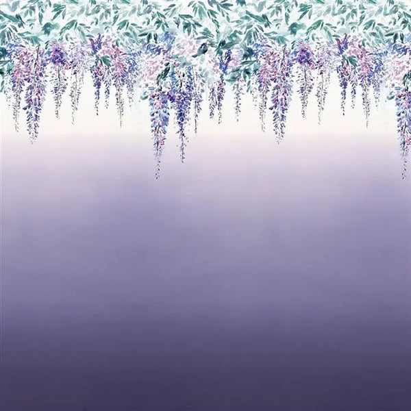 Summer Palace Panel (4m) Grape Wallpaper | Designers Guild Europe