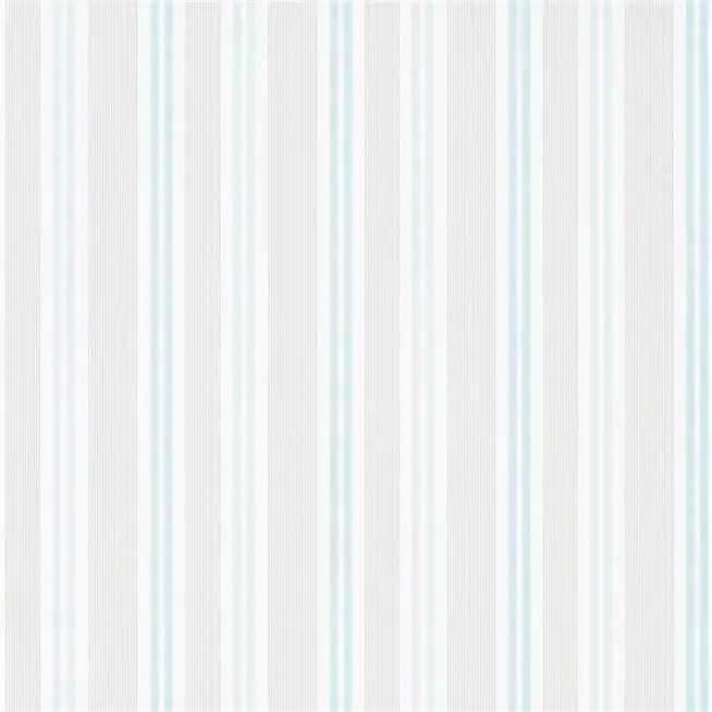 Cord Stripe 06 Sky Wallpaper | Designers Guild Europe