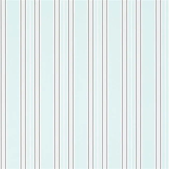 Pinstripe 06 Aqua Wallpaper | Designers Guild Europe