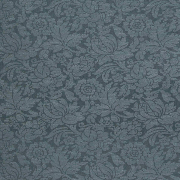 Shabby Damask, Steel Blue Wallcoverings | Kravet
