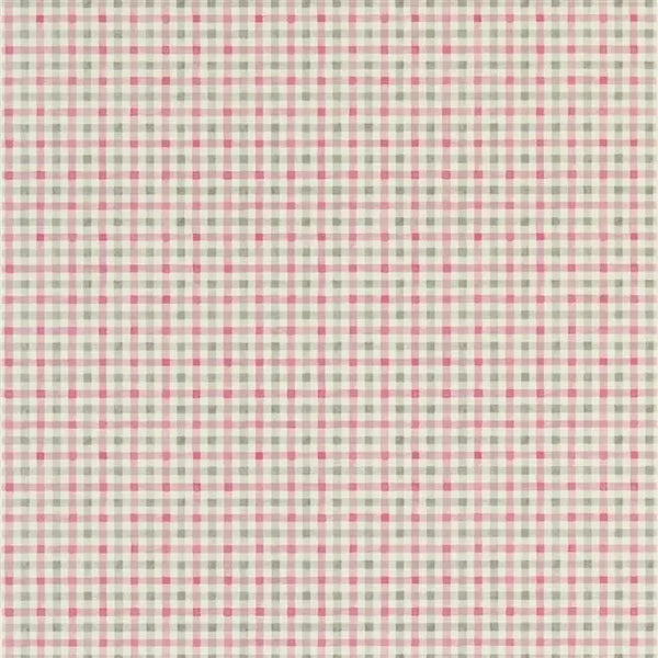 Willow Check 06 Peony Wallpaper | Designers Guild Europe