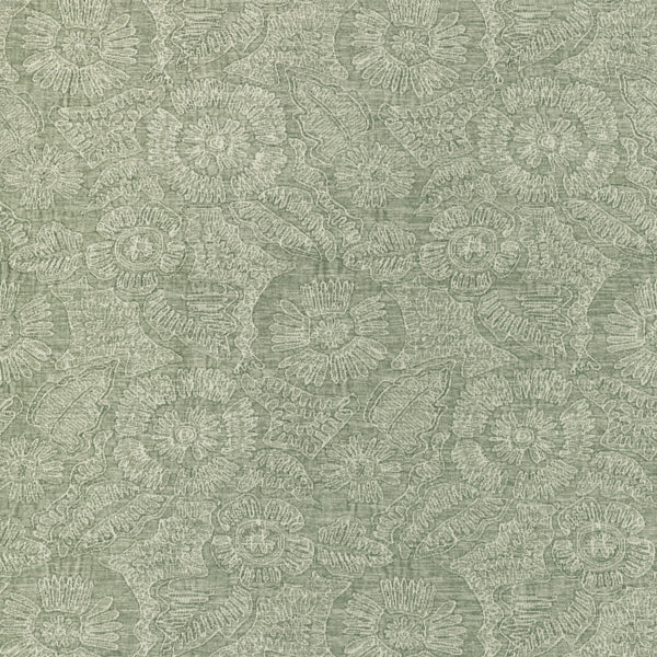 Chenille Bloom, Sage Wallcoverings | Kravet