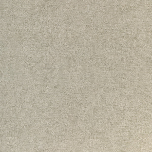 Chenille Bloom, Beige Wallcoverings | Kravet