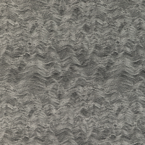 Watery Motion, Black Wallcoverings | Kravet