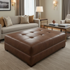 Baroque - Baroque Performance Vinyl Upholstered Ottoman | Architectural Fabrics