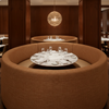 Woven Crosshatch Texture Rustic Sienna Upholstered Banquette | Architectural Fabrics