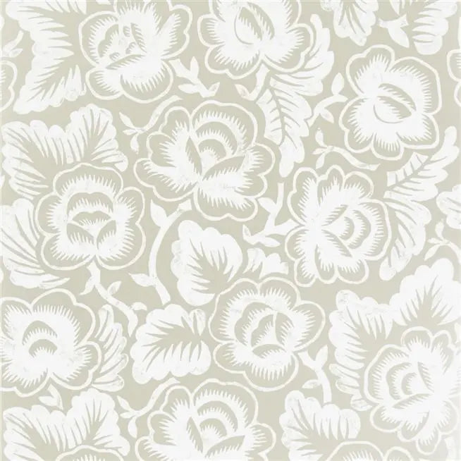 Rosario Floral 03 Champagne Wallpaper | Designers Guild Europe