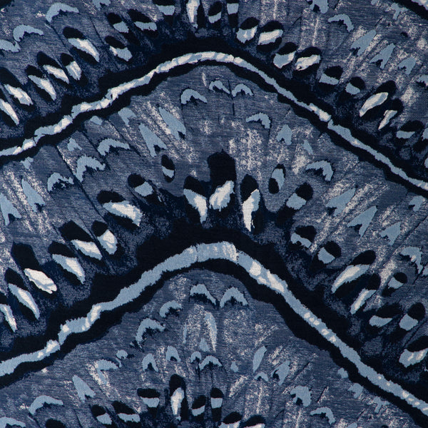 Moth Weave, Navy Wallcoverings | Kravet