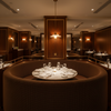 Analog - Cocoa Nib Etched Polyurethane Upholstered Banquette | Architectural Fabrics