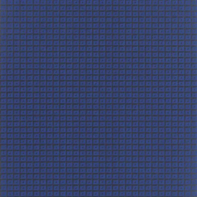 Gautrait Diamond 14 Cobalt Wallpaper | Designers Guild Europe