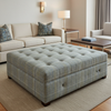 Stingray City - Patina Upholstered Ottoman | Architectural Fabrics
