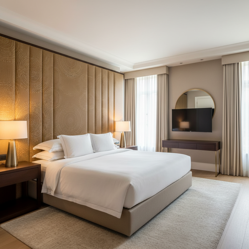 Virgin Gorda - Camel Upholstered Headboard | Architectural Fabrics