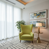 Ultrasuede  Lime  Yellow, Green Upholstered Chair | Ultrasuede Upholstery