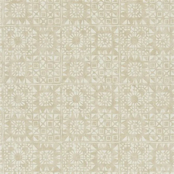 Melusine Block Printed 02 Champagne Wallpaper | Designers Guild Europe