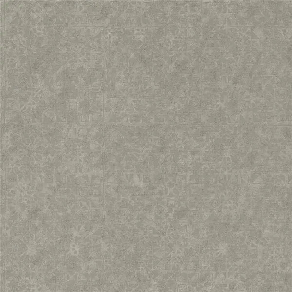 Melusine Block Printed 04 Pewter Wallpaper | Designers Guild Europe