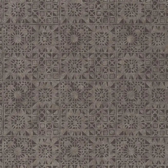 Melusine Block Printed 05 Cocoa Wallpaper | Designers Guild Europe