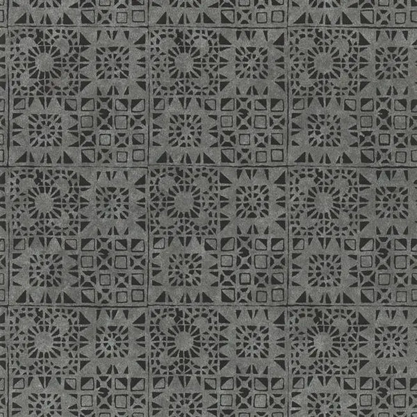 Melusine Block Printed 06 Noir Wallpaper | Designers Guild Europe