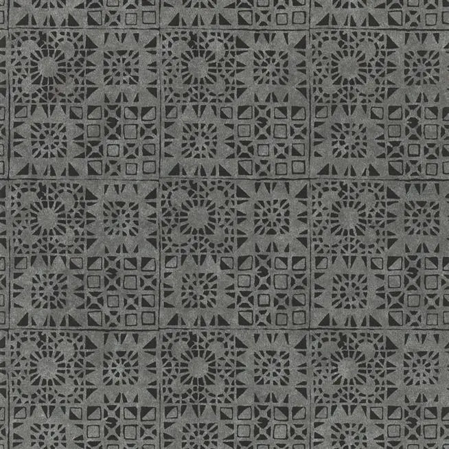 Melusine Block Printed 06 Noir Wallpaper | Designers Guild Europe