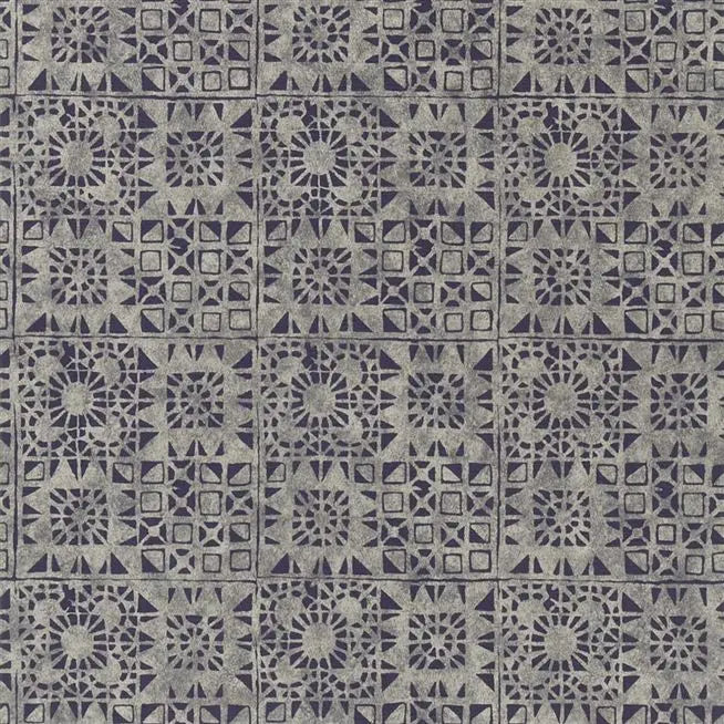 Melusine Block Printed 10 Plum Wallpaper | Designers Guild Europe