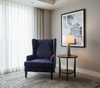 BARRYMORE - Midnight Indigo Decorative Sheer Upholstered Chair | Architectural Fabrics