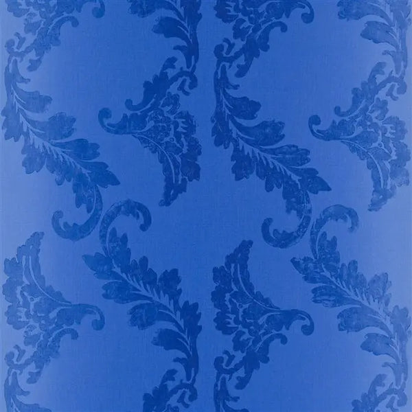 Aksu Damask 04 Cobalt | Designers Guild Europe