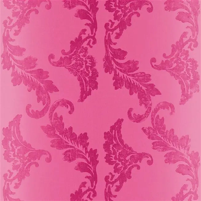 Aksu Damask 06 Magenta Wallpaper | Designers Guild Europe