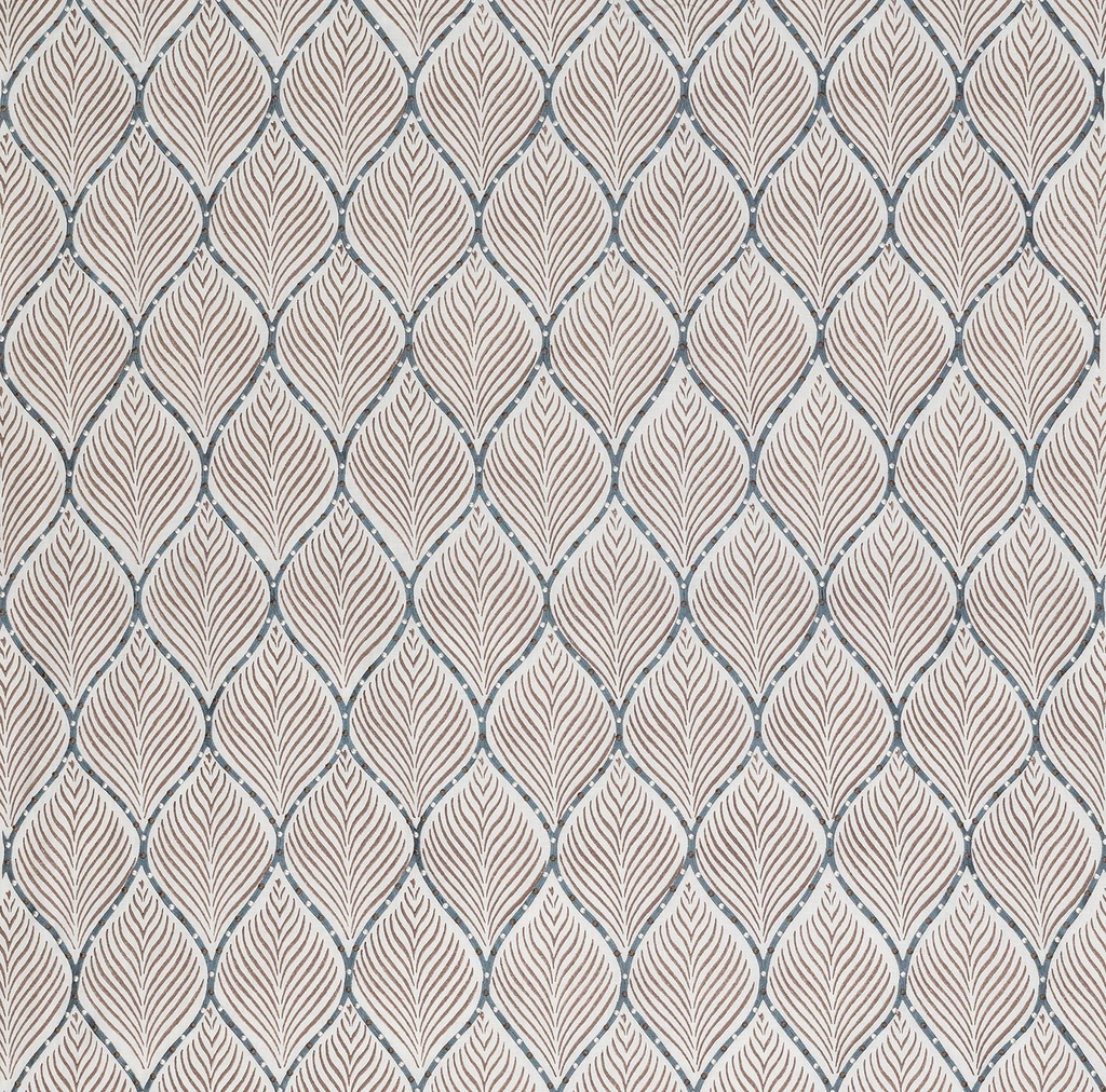 DWCY-900269 Nina Campbell Fabric Taupe designer-wallcoverings-los-angeles
