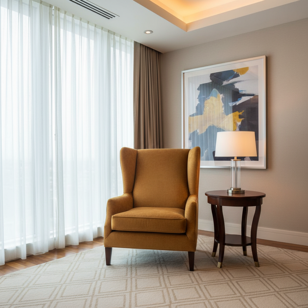 Soper Hole - Rust Upholstered Chair | Architectural Fabrics