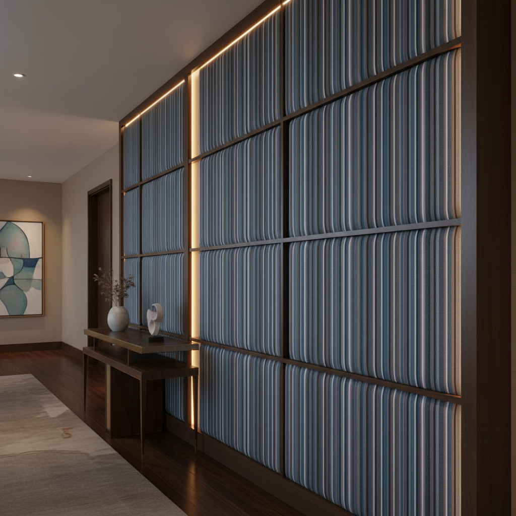 Vista Point - Twilight Upholstered Wall Panel | Architectural Fabrics
