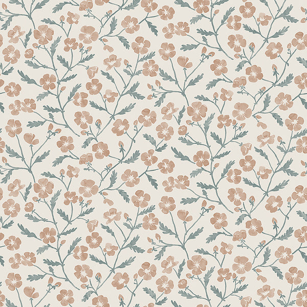 Mira, Blush Wallcoverings | Schumacher