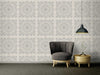 Luxury Versace Home Wallcovering Crowns & Roses - Silver, Grey Wallcovering | Versace