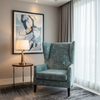 Turf Bay - Aqua Upholstered Chair | Architectural Fabrics