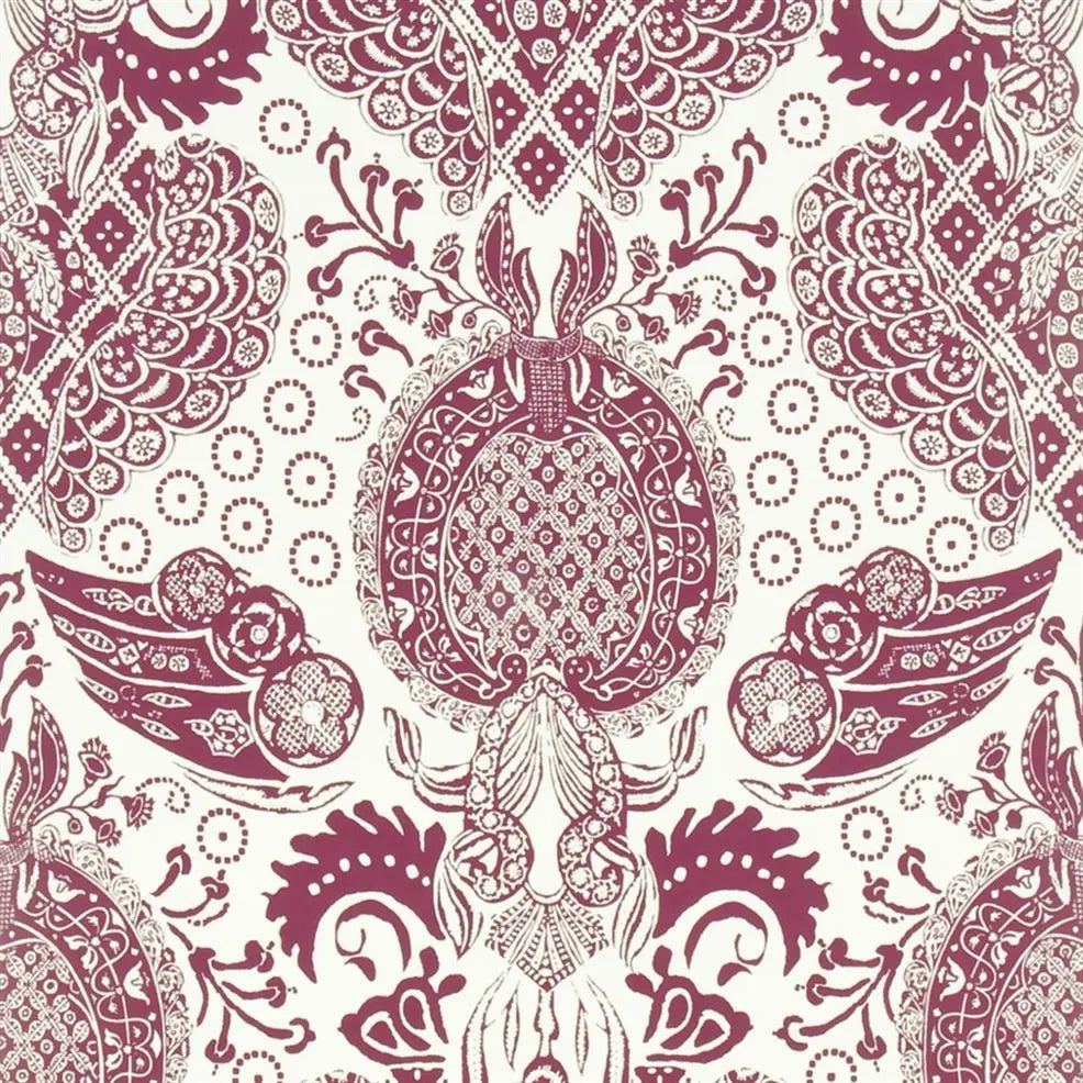 Marseille 07 Red Wallpaper | Christian Lacroix Europe