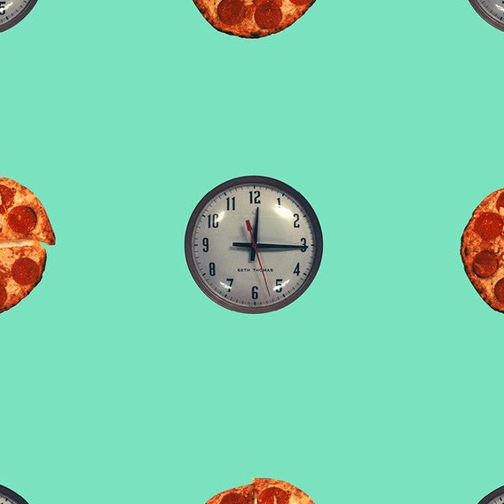 (Clock/pizza - Turquoise) By John Baldessari Seafoam Green | Maharam