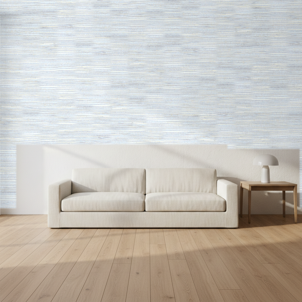Nantucket Grasscloth Pebblestone Wallcovering | Phillipe Romano room setting
