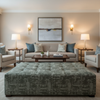 Turf Bay - Rhine Upholstered Ottoman | Architectural Fabrics