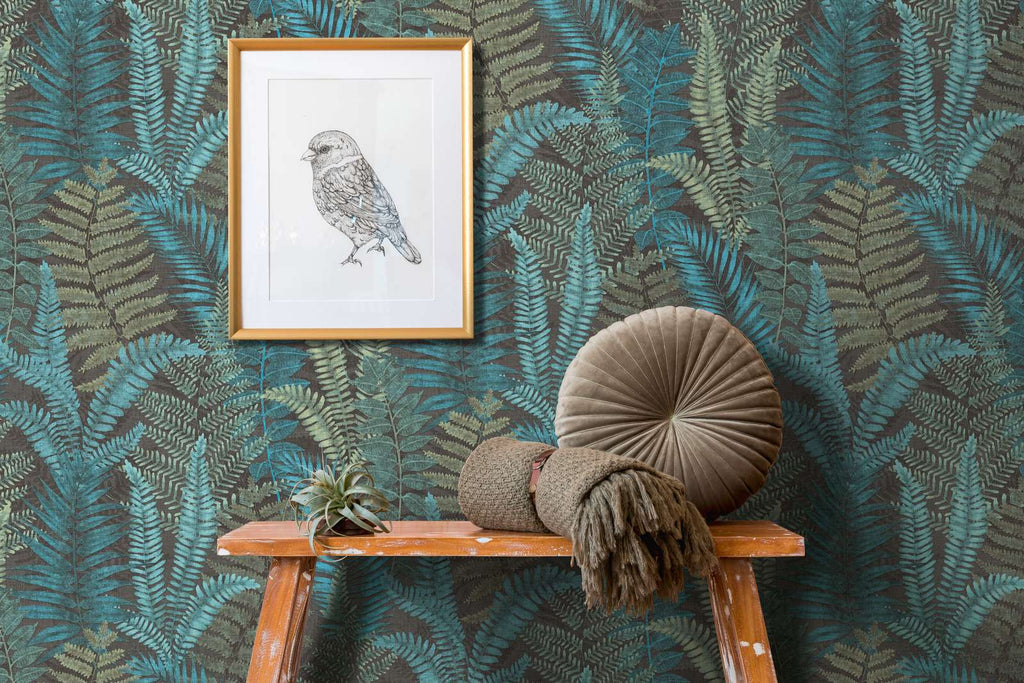 Famous Garden Charcoal Wallcovering | AS Creation