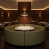 Linen Island - Shamrock Upholstered Banquette | Architectural Fabrics